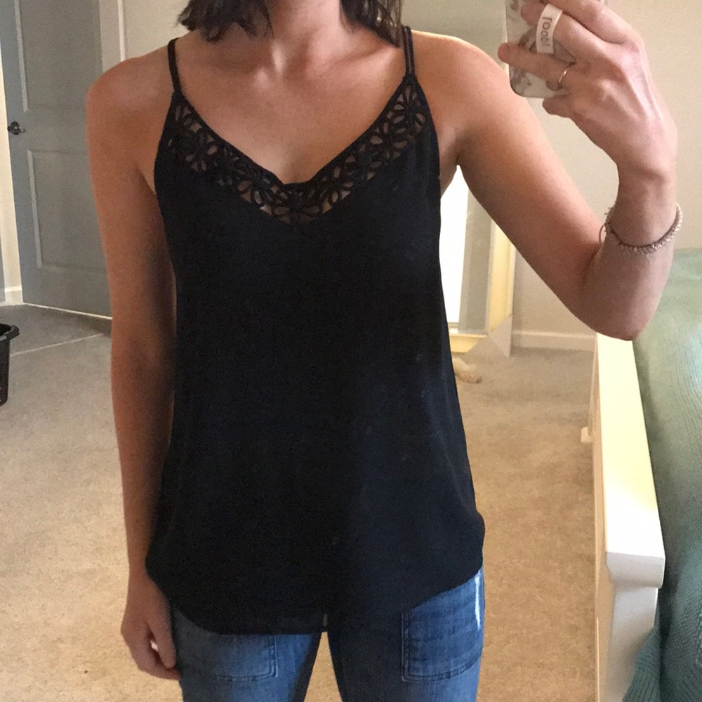 Naked Zebra Black Top